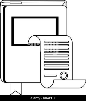 Giustizia e diritto di costituzione prenota e foglio illustrazione vettoriale graphic design Illustrazione Vettoriale