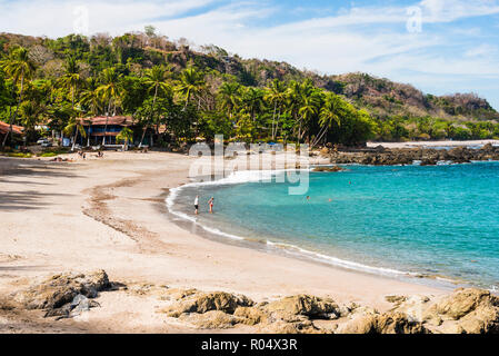 Montezuma Beach, Nicoya peninsula, Puntarenas, Costa Rica, America Centrale Foto Stock