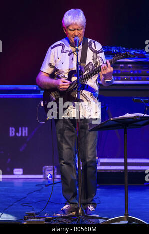 Hannover, Germania. 31 ott 2018. Giovanni di fecce di Giovanni di fecce' Barclay James Harvest si esibisce dal vivo sul palco a Theater am Aegi su ottobre 31, 2018 a Hannover, Germania. | Verwendung weltweit Credito: dpa/Alamy Live News Foto Stock