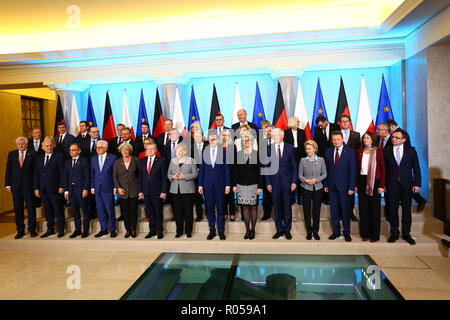 Varsavia, Polonia, 2 Novembre 2018: Tedesco governemt membri unirsi a governo polacco per consultazioni. ©Jake Ratz/Alamy Live News Foto Stock