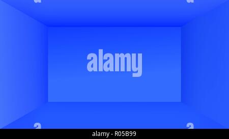 Blue stanza vuota studio gradiente usato per lo sfondo e il display del tuo prodotto Foto Stock