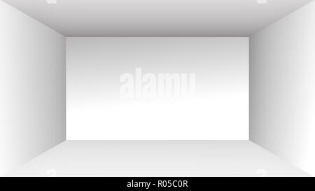 White stanza vuota studio gradiente usato per lo sfondo e il display del tuo prodotto Foto Stock