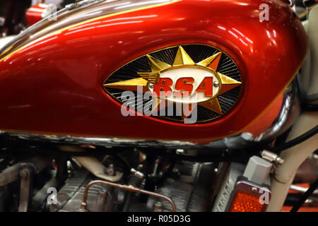 1971 motocicletta BSA A75R Rocket 3 Mark II emblema serbatoio / badge Foto Stock