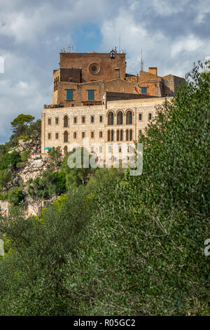 Santuari de Sant Salvador, Santuario de San Salvador, ex monastero, vicino al paese, Felanitx, Maiorca, isole Baleari, Spagna Foto Stock