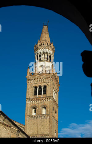 L'Italia, Lombardia, Crema, Cattedrale di Santa Maria Assunta, belfry Foto Stock