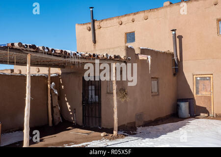 Taos Pueblo di Taos, Nuovo Messico Foto Stock