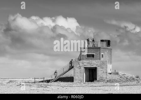 La Bomba balistica edificio, Orford Ness, Suffolk, Inghilterra. Foto Stock