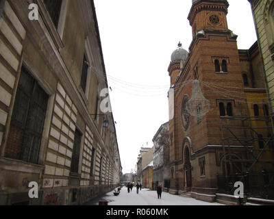 Piazze (mosaico) Sinagoga sulla strada Marasesti in Timisoara, Romania Foto Stock