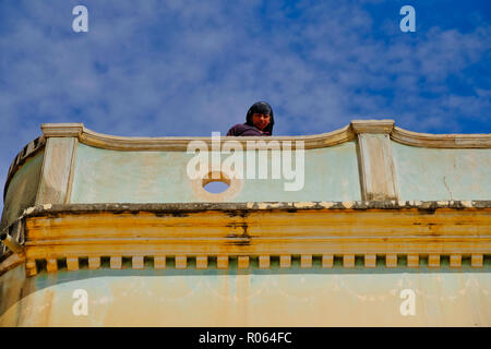 Bella e antica haveli in Mandawa, Rajasthan, India Foto Stock