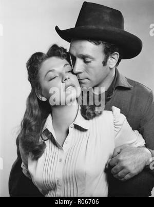 Barricata 1950 Warner Bros film con Ruth Roman e Dane Clark Foto Stock