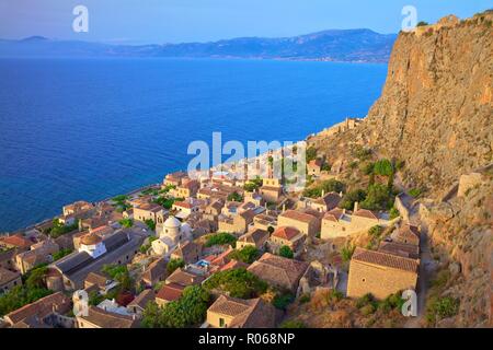 Monemvasia, Laconia, del Peloponneso, della Grecia, Europa Foto Stock