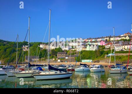 Il Porto a New Quay, Cardigan Bay, Wales, Regno Unito, Europa Foto Stock