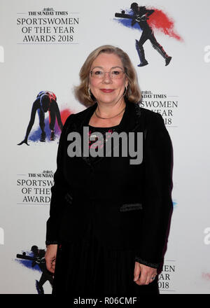 Jennie Price arriva per la cerimonia di premiazione del Sunday Times Sportswomen of the Year 2018 al News Building di Londra. PREMERE ASSOCIAZIONE foto. Data foto: Giovedì 1 novembre 2018. Il credito fotografico dovrebbe essere: Steven Paston/PA Wire. Foto Stock