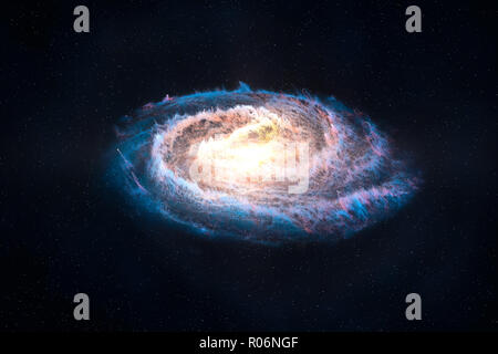 3D rendering, nebulosa brillante Foto Stock