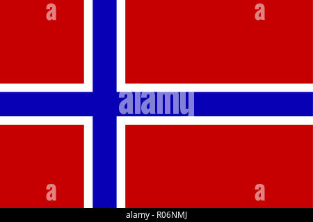 Bandiera della Norvegia in un design minimalista e di alta qualità Foto Stock