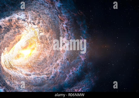 3D rendering, nebulosa brillante Foto Stock