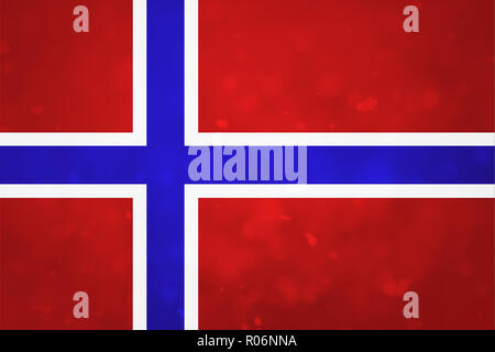 Bandiera della Norvegia in un design minimalista e di alta qualità Foto Stock