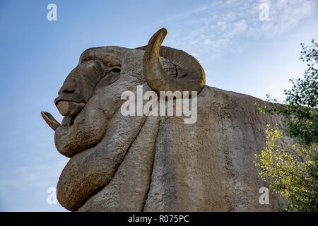 Big Merino struttura in calcestruzzo per l'industria della lana in Goulburn, Nuovo Galles del Sud, Australia Foto Stock