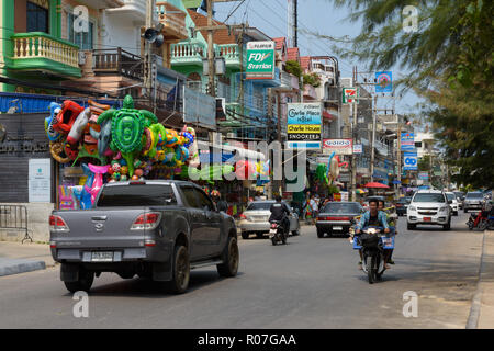 CHA-AM DISTRICT, Tailandia - 24 febbraio 2017 - Visualizzazione del segnale di occupato str Foto Stock