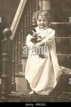 Bellissima foto di un vintage lady vittoriana in costume vestito Foto Stock