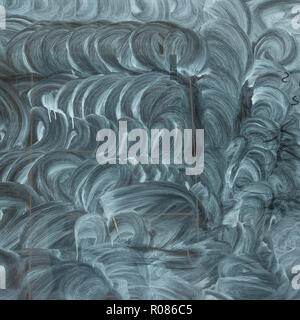 La finestra del negozio chiuso a St Austell, Cornovaglia. Per lo squeeze di crisi di strada alta, la morte della strada alta, la recessione, i depositi fuori del commercio Foto Stock