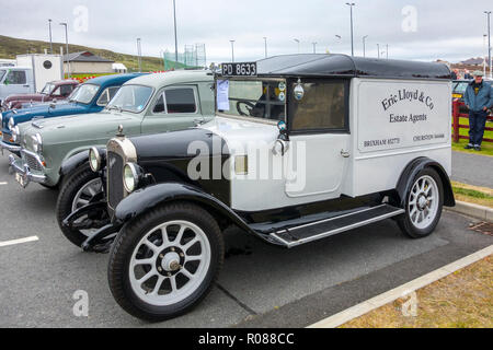 1925 Austin 12/4 Luce Van / luce di Austin Twelve-Four van a Shetland Classic Motor Show di Lerwick Foto Stock