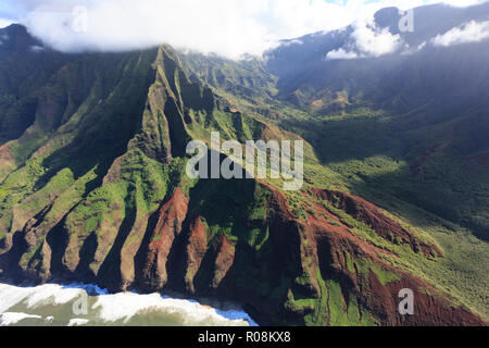 Costa di Na Pali, Kauai, Hawaii Foto Stock