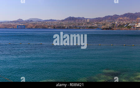 Eilat sul golfo di Aqaba del Mar Rosso Foto Stock