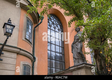 La sezione di Storkyrkan cattedrale di Stoccolma, ufficialmente conosciuta come Sankt Nikolai Kyrka, Gamla Stan, Stoccolma, Svezia Foto Stock