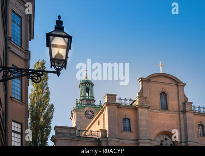 La sezione di Storkyrkan cattedrale di Stoccolma, ufficialmente conosciuta come Sankt Nikolai Kyrka, Gamla Stan, Stoccolma, Svezia Foto Stock
