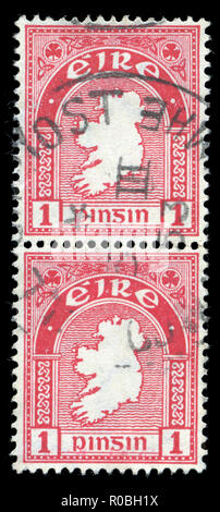 Con timbro postale timbri dall'Irlanda nei simboli serie 1922-34 Foto Stock