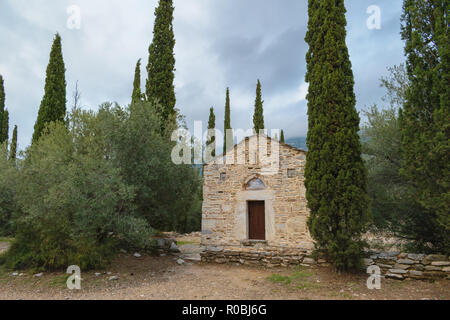 Monastero Bizantino in estetica Kesariani foresta sul monte Hymettus (Ymittos) Foto Stock