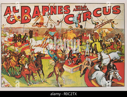 Al G. Barnes Wild Animal Circus Circus Poster, 1930 Foto Stock