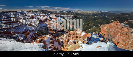 Il Cedar Breaks National Monument in inverno, Utah Foto Stock