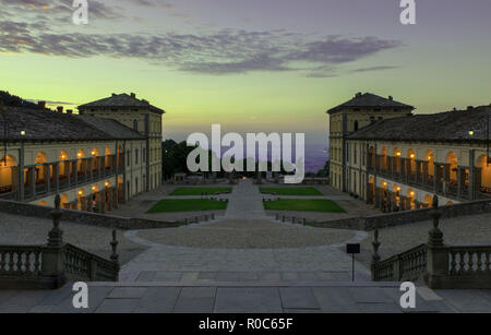 Santuario di Oropa, Biella, Piemonte, sunrise Foto Stock