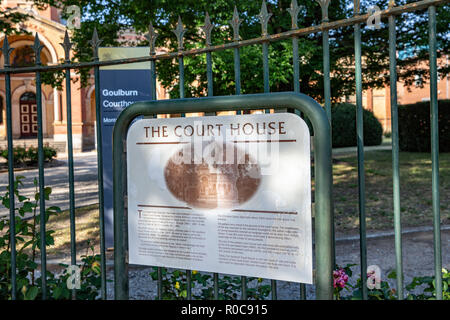 Goulburn court house nella città di Goulburn,regionali di Nuovo Galles del Sud, Australia Foto Stock