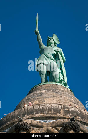 Il monumento di Hermann vicino a Detmold, Renania settentrionale-Vestfalia (Germania). Foto Stock