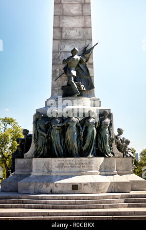 George-Etienne Cartier monumento in Mount Royal Park a Montreal, Quebec, Canada. Foto Stock