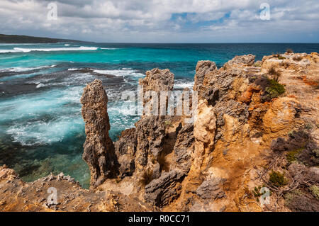 Bella Hanson Bay su Kangaroo Island. Foto Stock