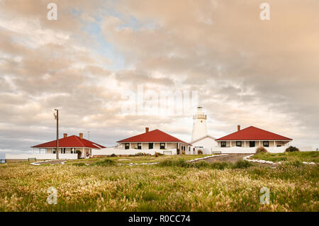 Cape Willoughby Faro e il suo cottage è una delle attrazioni su Kangaroo Island. Foto Stock