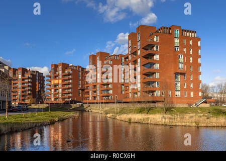 Il pensionamento appartamento condominio edifici complessi nella città di Delft, Paesi Bassi Foto Stock