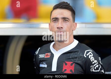 Rio de Janeiro, Brasile. 3 Novembre, 2018. Brasileirao UN 2018, Fluminense vs. Vasco - Rildo Vasco giocatore durante una partita contro il Fluminense al Maracana stadium per il campionato brasiliano a 2018. Foto: Thiago Ribeiro / AGIF Credito: AGIF/Alamy Live News Foto Stock