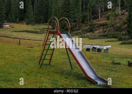 Belluno, Italia. 03Th Novembre, 2018. Vista della Val Visdende e sullo sfondo la alberi abbattuti dal diluvio Belluno, Italia. © Stefano Mazzola / risveglio / Alamy Live News Foto Stock