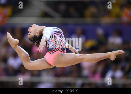 Doha, Katar. 03 Nov, 2018. Flavia Saraiva (Brasile) a massa. GES/Ginnastica/Gymnastics World Championships di Doha, Geraetfinale, 03.11.2018 - GES/ginnastica artistica/Gymnastics World Championships: 03.11.2018 - | Utilizzo di credito in tutto il mondo: dpa/Alamy Live News Foto Stock