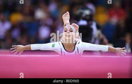 Doha, Katar. 03 Nov, 2018. Flavia Saraiva (Brasile) a massa. GES/Ginnastica/Gymnastics World Championships di Doha, Geraetfinale, 03.11.2018 - GES/ginnastica artistica/Gymnastics World Championships: 03.11.2018 - | Utilizzo di credito in tutto il mondo: dpa/Alamy Live News Foto Stock