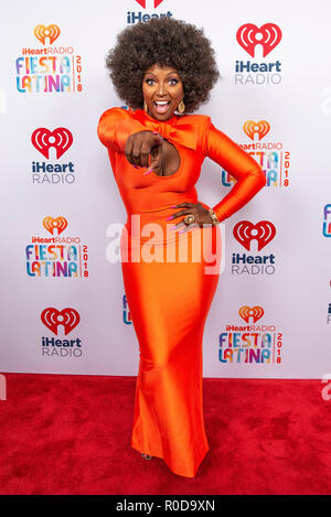 Miami, Stati Uniti d'America. 03 Nov, 2018. Amara La Negra passeggiate il tappeto rosso al 2018 iHeartRadio Fiesta Latina a American Airlines Arena di Miami sabato 3 novembre 2018 Credito: la foto di accesso/Alamy Live News Foto Stock