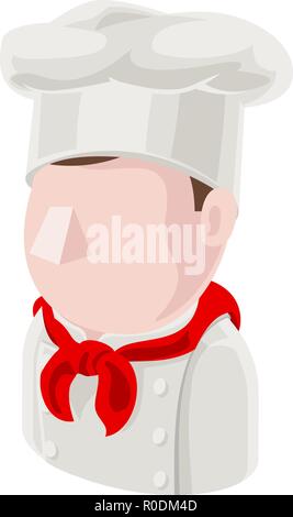 Lo Chef uomo Avatar icona Persone Illustrazione Vettoriale