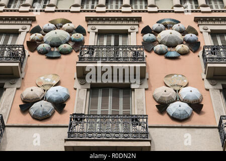 Casa Bruno Cuadros, uno splendido edificio che era una volta un ombrello shop nel 1880 Foto Stock