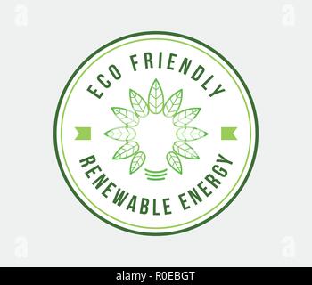 Bio e Eco Friendly è una illustrazione vettoriale per qualsiasi impiego Illustrazione Vettoriale