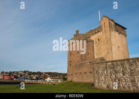 Il castello di Broughty, Broughty Ferry, Dundee, Tayside, Scozia. Foto Stock